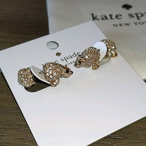 NEW Kate Spade Cold Comforts Polar Bear Studs - Picture 3 of 8
